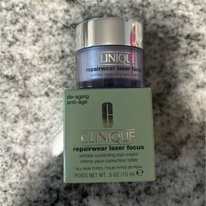 Clinique Repairwear Laser Focus Wrinkle Correcting Eye Cream 0.5oz NEW IN BOX